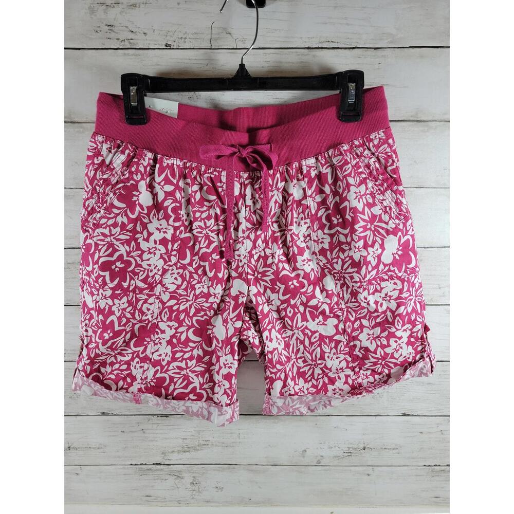 Palm Rio Women's Shorts Pink Hawaiian Small Summer Casual NEW